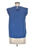 Monteau 100% Polyester Blue Short Sleeve Top Size M - photo 2