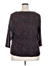 Croft & Barrow 100% Nylon Black 3/4 Sleeve Top Size 2X - photo 2