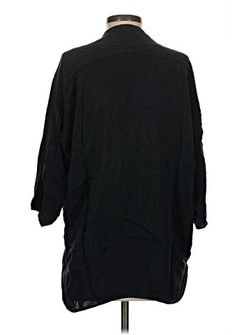 Vince. 3/4 Sleeve Silk Top (view 2)