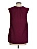 Merona 100% Polyester Burgundy Sleeveless Blouse Size S - photo 2