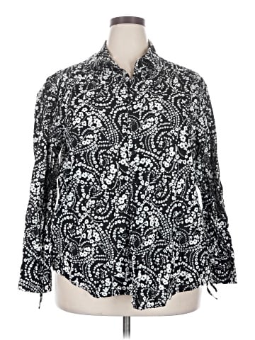 Lane Bryant Long Sleeve Button-Down Shirt (view 1)