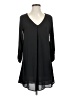 Lush Solid Black Casual Dress Size S - photo 1