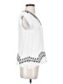 Le Sample 100% Rayon White Sleeveless Blouse Size XS - photo 4