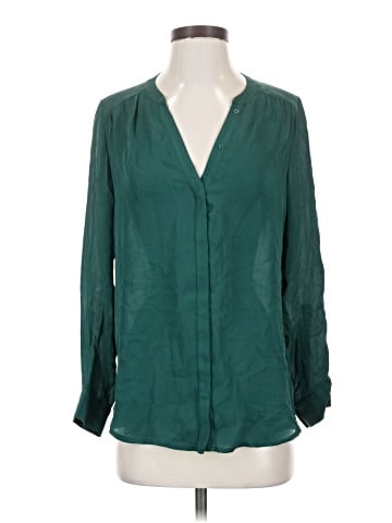 Joie Long Sleeve Silk Top (view 1)