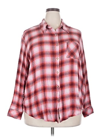 Lane Bryant Long Sleeve Button-Down Shirt (view 1)