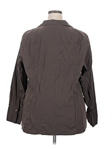 Lane Bryant 3/4 Sleeve Button-Down Shirt (view 2)