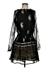 Assorted Brands 100% Viscose Paisley Black Cocktail Dress Size S - photo 1