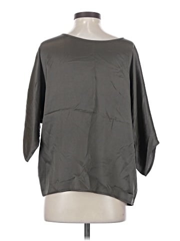 Vince. 3/4 Sleeve Silk Top (view 2)