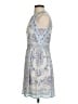 BCBGMAXAZRIA 100% Polyester Paisley Blue Cocktail Dress Size 4 - photo 5