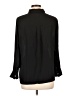 Banana Republic 100% Polyester Black Long Sleeve Blouse Size Lg Petite - photo 2