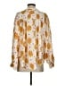 Atelier Print Yellow 3/4 Sleeve Blouse Size S - photo 2