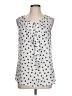 Elle 100% Polyester Silver Sleeveless Blouse Size L - photo 1