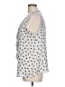 Elle 100% Polyester Silver Sleeveless Blouse Size L - photo 5