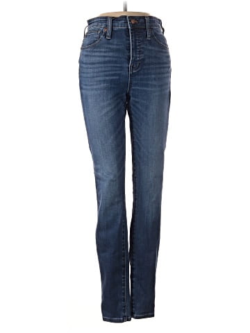Madewell Tall Curvy High-Rise Skinny Jeans in Danny Wash: TENCEL&trade; Denim Edition (view 1)
