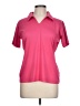 Nike 100% Polyester Pink Short Sleeve Polo Size L - photo 1