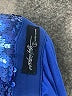 On Twelfth Metallic Blue Long Sleeve Blouse Size S - photo 7