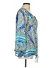 New Directions Blue 3/4 Sleeve Blouse Size M - photo 4