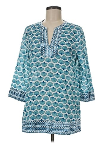 Sigrid Olsen 3/4 Sleeve Blouse (view 1)