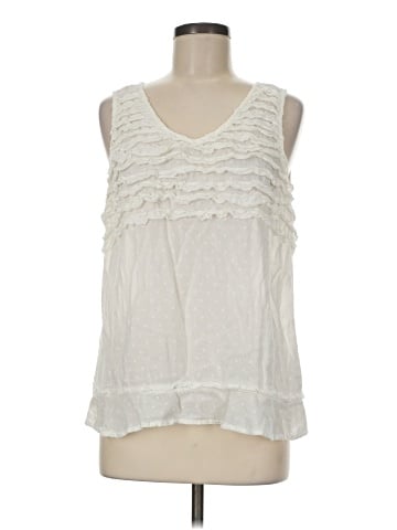 Vintage America Blues Sleeveless Blouse (view 1)