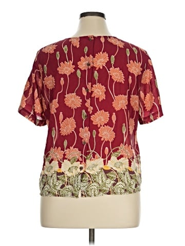 Madewell Short Sleeve Silk Top (view 2)