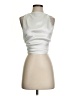 Zara 100% Polyester Silver Sleeveless Blouse Size S - photo 1