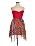 Deb Paisley Red Cocktail Dress Size XL - photo 1