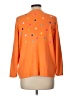Studio Works 100% Cotton Polka Dots Orange Cardigan Size L - photo 2