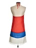 Gianni Bini 100% Polyester Color Block Orange Red Casual Dress Size 2 - photo 2