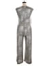 Roz & Ali Metallic Silver Jumpsuit Size 14 - photo 2