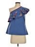 Saloni Blue Sleeveless Blouse Size 2 - photo 1