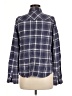 Maurices Plaid Blue Long Sleeve Button-Down Shirt Size M - photo 2