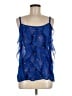 Xhilaration 100% Polyester Blue Sleeveless Blouse Size M - photo 1