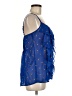Xhilaration 100% Polyester Blue Sleeveless Blouse Size M - photo 4