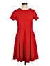 Bobeau Solid Red Casual Dress Size M - photo 1