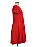 Bobeau Solid Red Casual Dress Size M - photo 4
