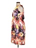 Jonathan Martin 100% Polyester Print Orange Cocktail Dress Size 14 - photo 5