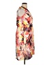 Jonathan Martin 100% Polyester Print Orange Cocktail Dress Size 14 - photo 4