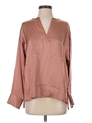 J by Joie Long Sleeve Silk Top (view 1)