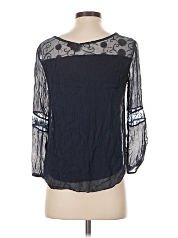 Carla Conti 3/4 Sleeve Silk Top (view 2)