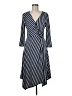 Harper Stripes Blue Casual Dress Size 8 - photo 1