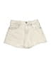 Zara Ivory Denim Shorts Size 9 - photo 1