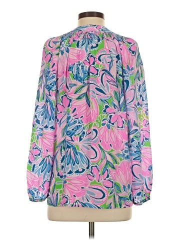 Lilly Pulitzer Long Sleeve Silk Top (view 2)