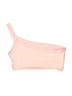 L Space Solid Pink Swimsuit Top Size S - photo 2