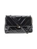 Aldo 100% Polyurethane Chevron-herringbone Solid Black Crossbody Bag One size - photo 1