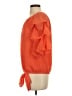 CeCe 100% Polyester Orange 3/4 Sleeve Blouse Size S - photo 5