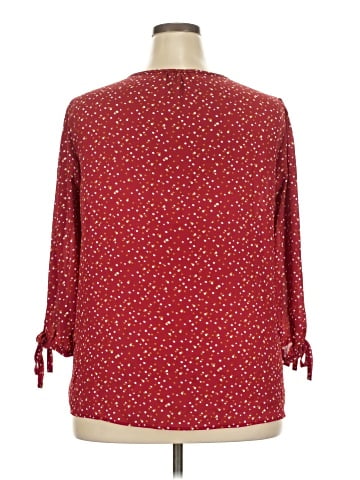 Olivia Grey 3/4 Sleeve Blouse (view 2)