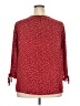 Olivia Grey 100% Polyester Burgundy 3/4 Sleeve Blouse Size XXL - photo 2