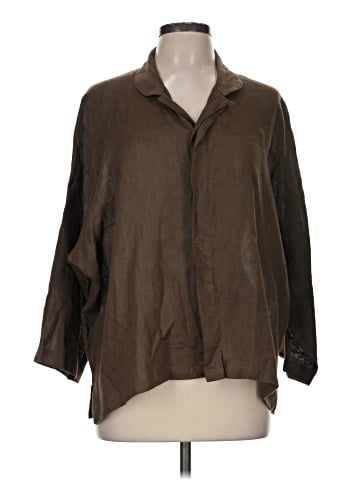 Planet 3/4 Sleeve Button-Down Shirt (view 1)
