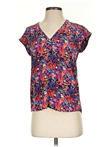 Joie Short Sleeve Silk Top (view 1)