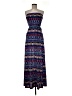 Justify Print Blue Casual Dress Size M - photo 1
